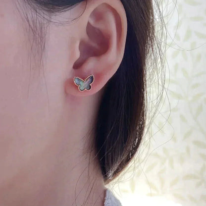 [Mystic Crown]BUTTERFLY DARK MOP  EARRINGS