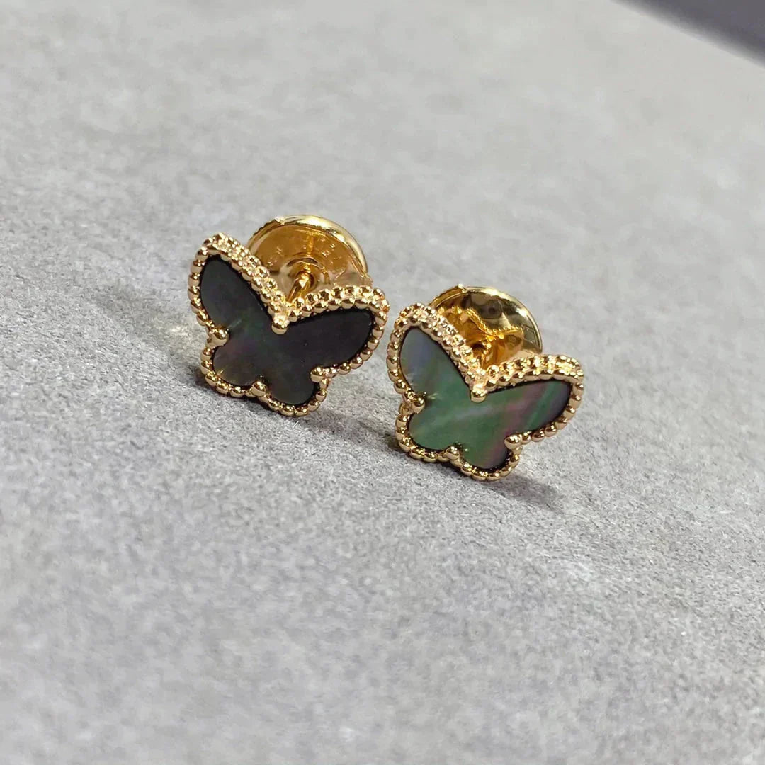 [Mystic Crown]BUTTERFLY DARK MOP  EARRINGS