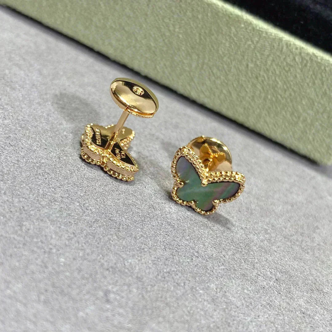 [Mystic Crown]BUTTERFLY DARK MOP  EARRINGS