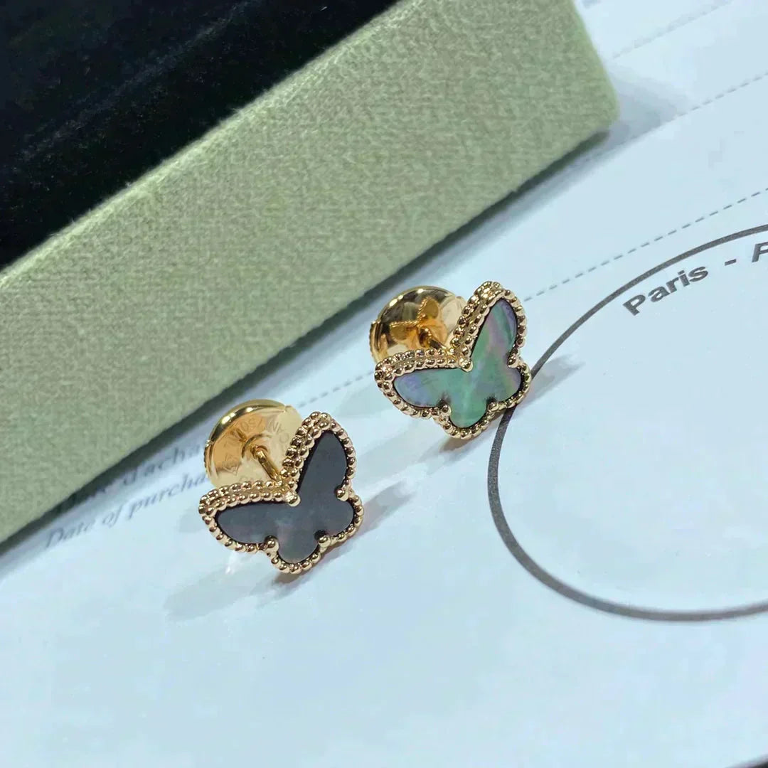 [Mystic Crown]BUTTERFLY DARK MOP  EARRINGS