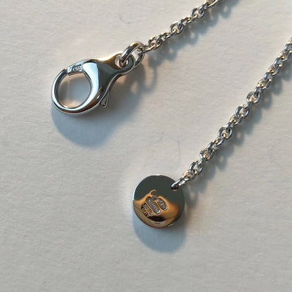 [Mystic Crown]ZERO 1 BLACK CERAMIC SILVER NECKLACE