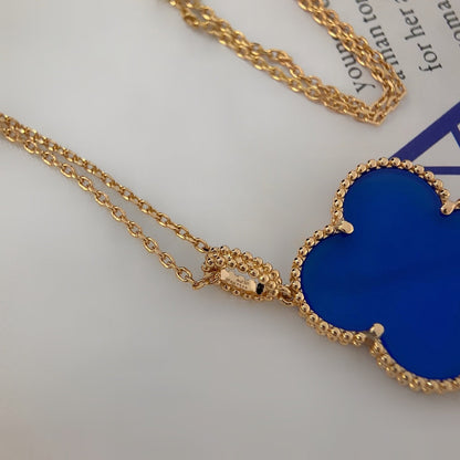 [Mystic Crown]CLOVER 25MM NECKLACE TURQUOISE ROSE GOLD