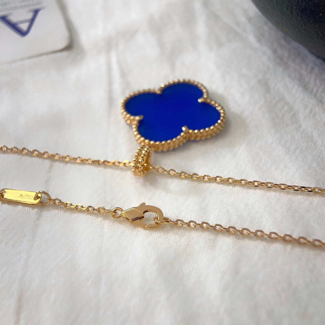 [Mystic Crown]CLOVER 25MM NECKLACE TURQUOISE ROSE GOLD