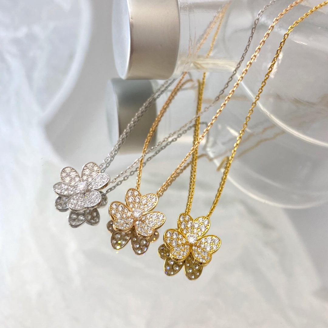[Mystic Crown]FLOWER DIAMOND NECKLACE