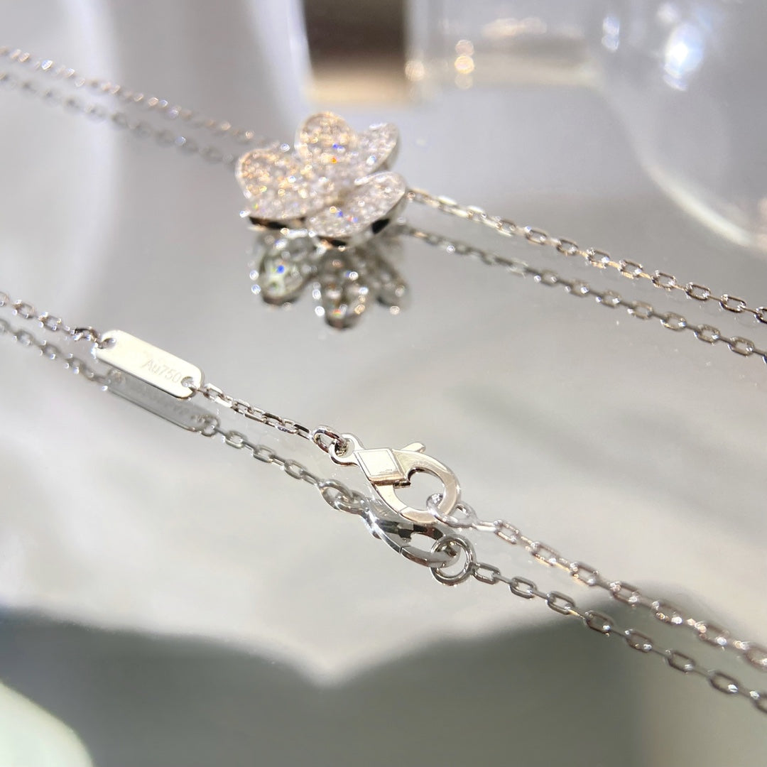 [Mystic Crown]FLOWER DIAMOND NECKLACE