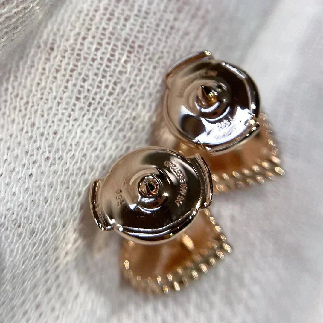 [Mystic Crown]HEART CARNELIAN STUD EARRINGS