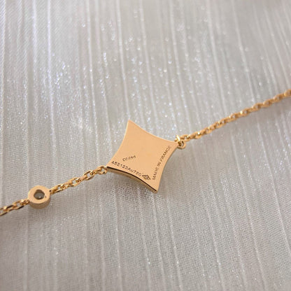 [Mystic Crown]COLOR STAR PINK GOLD DIAMOND BRACELET