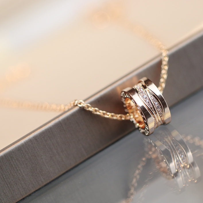 [Mystic Crown]ZERO 1 PINK GOLD DIAMOND NECKLACE