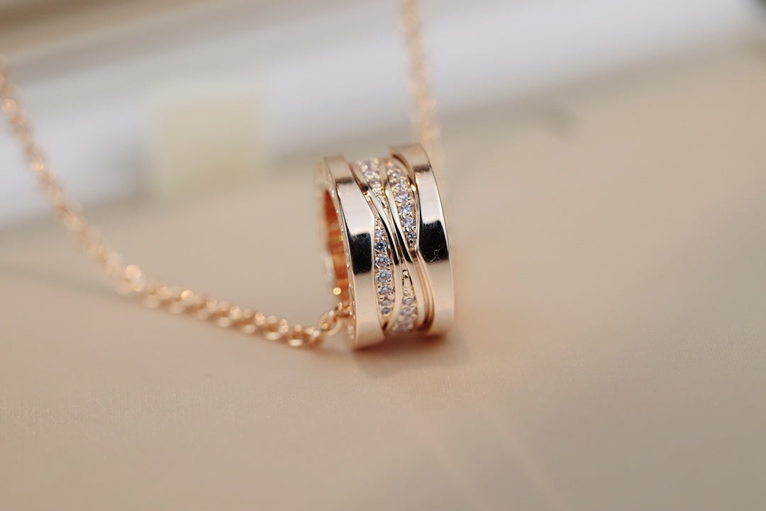 [Mystic Crown]ZERO 1 PINK GOLD DIAMOND NECKLACE