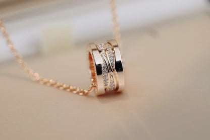 [Mystic Crown]ZERO 1 PINK GOLD DIAMOND NECKLACE