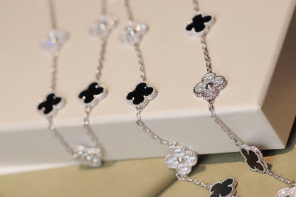[Mystic Crown]CLOVER 20 MOTIFS ONYX DIAMOND SILVER