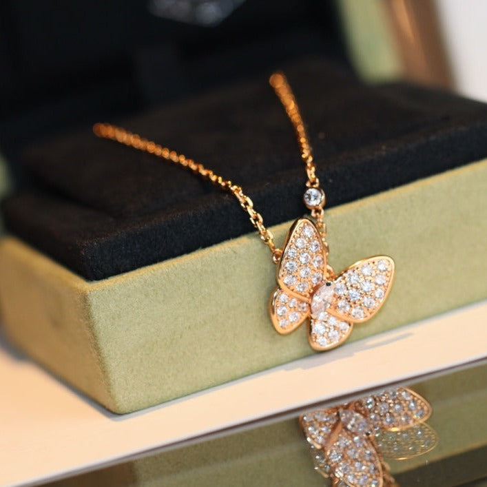[Mystic Crown]BUTTERFLY DIAMOND NECKLACE