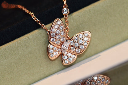 [Mystic Crown]BUTTERFLY DIAMOND NECKLACE