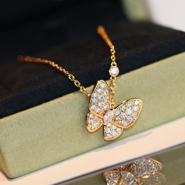 [Mystic Crown]BUTTERFLY DIAMOND NECKLACE