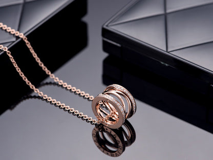 [Mystic Crown]ZERO 1 PINK GOLD DIAMOND OPEN NECKLACE