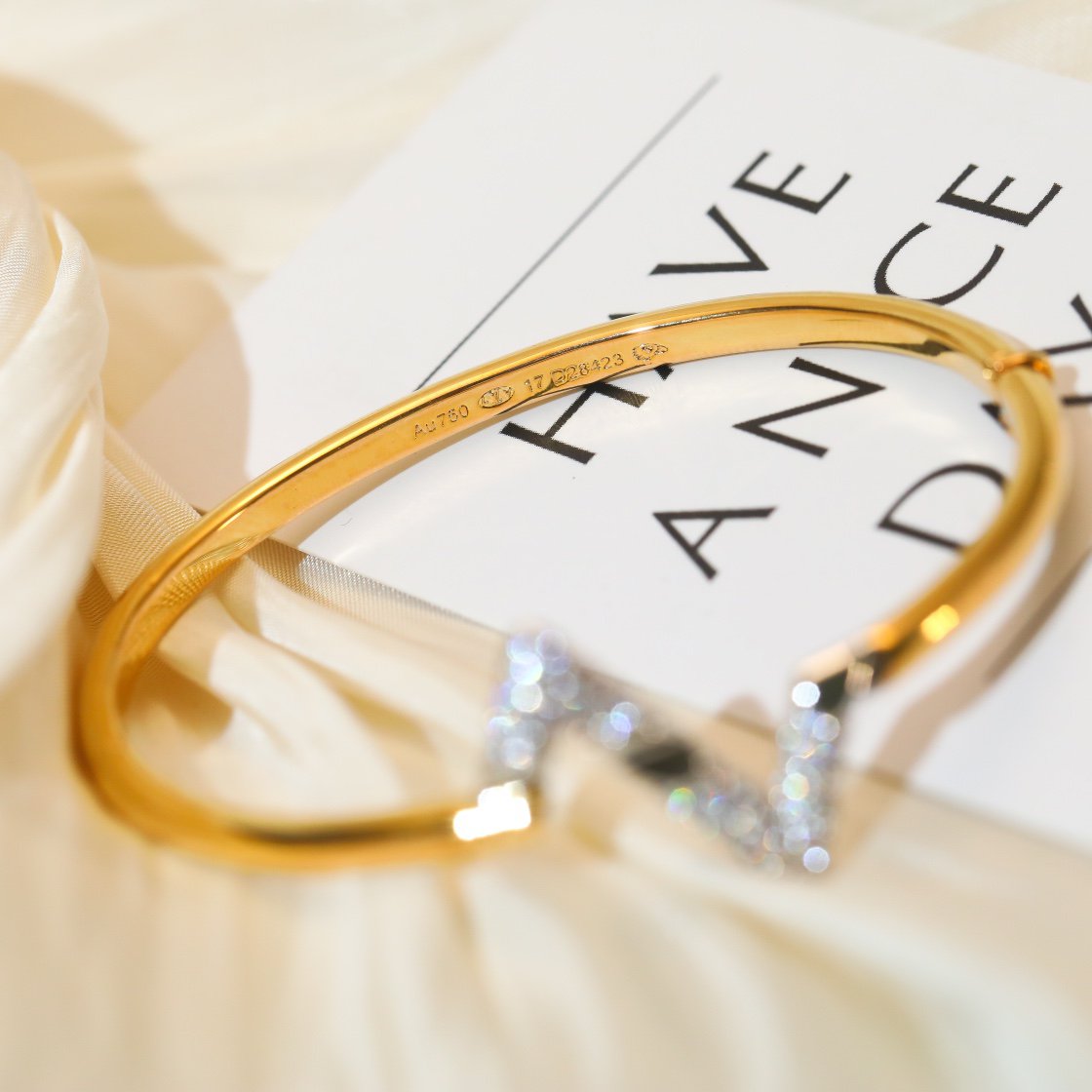 [Mystic Crown]VOLTE UPSITE DOWN GOLD DIAMOND BRACELET