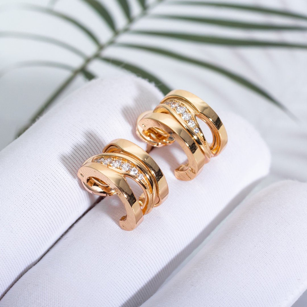 [Mystic Crown]ZERO 1 PINK GOLD DIAMONDS EARRINGS