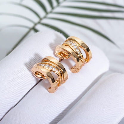 [Mystic Crown]ZERO 1 PINK GOLD DIAMONDS EARRINGS