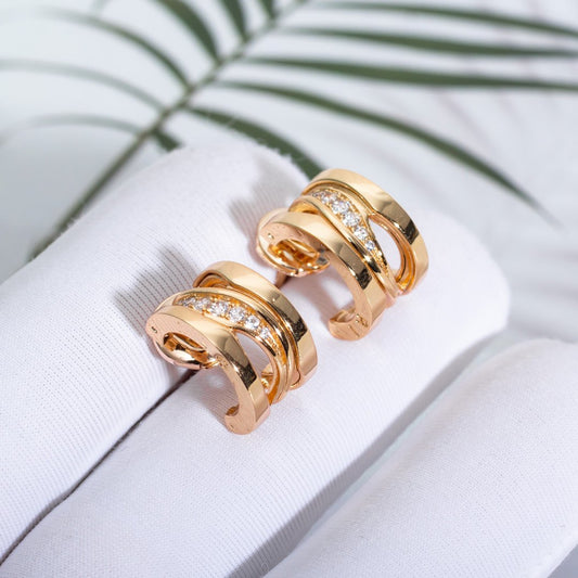 [Mystic Crown]ZERO 1 PINK GOLD DIAMONDS EARRINGS