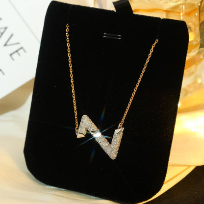 [Mystic Crown]VOLT SILVER DIAMOND PEDANT NECKLACE