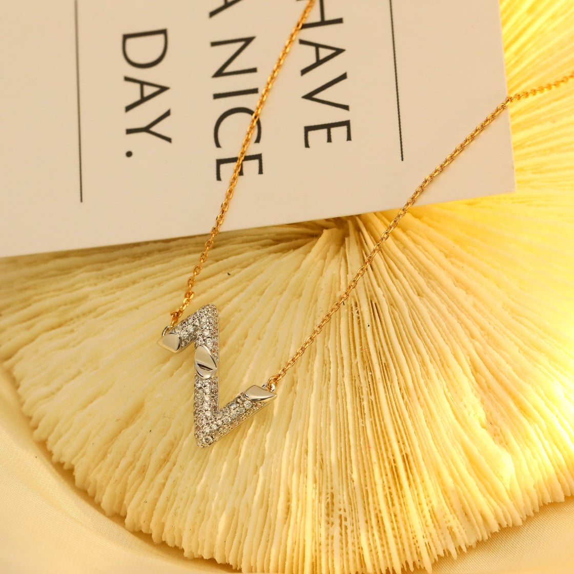 [Mystic Crown]VOLT SILVER DIAMOND PEDANT NECKLACE