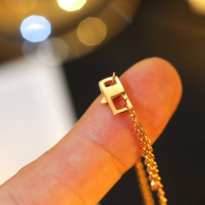 [Mystic Crown]STAR AND SUN DIAMOND PINK GOLD NECKLACE
