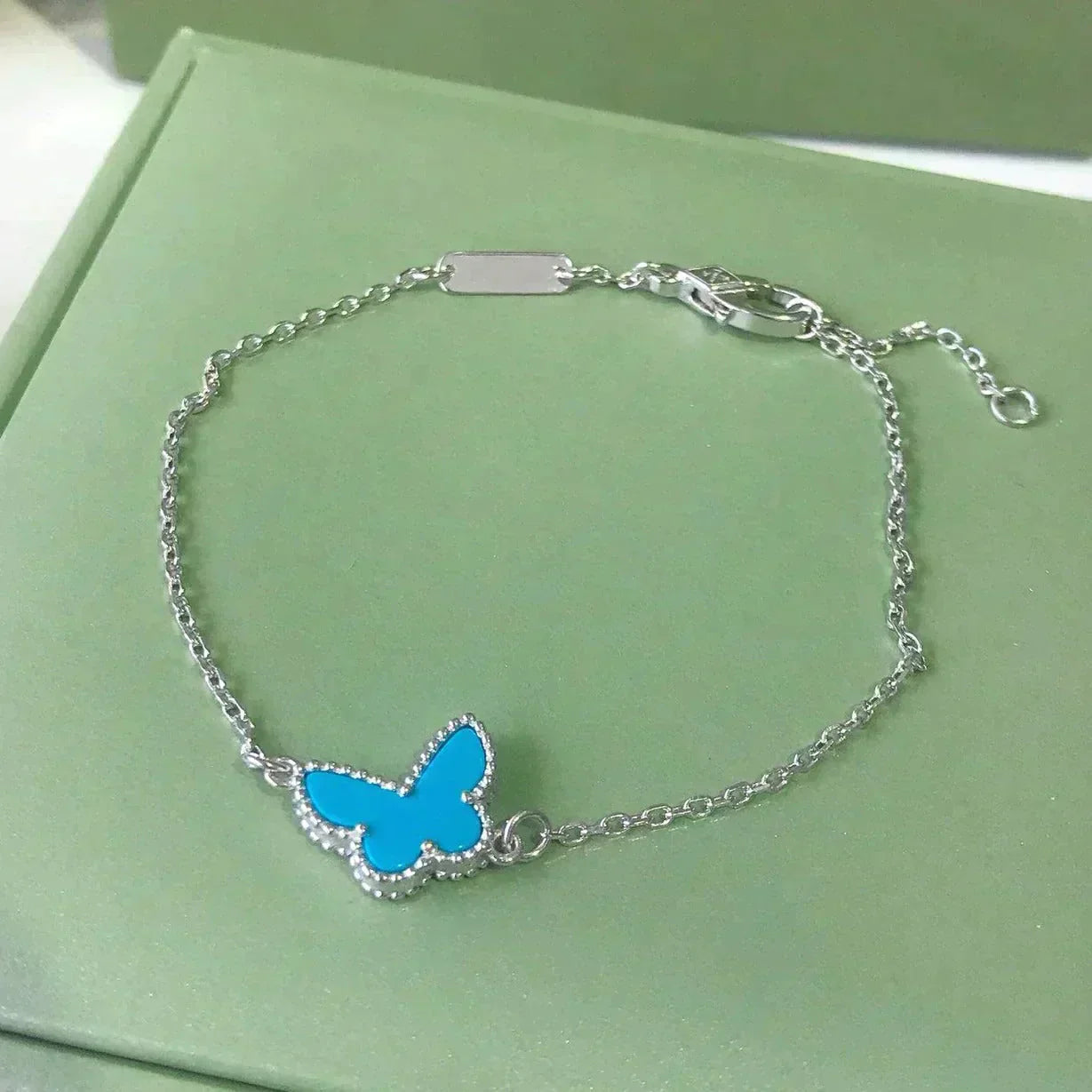 [Mystic Crown]BUTTERFLY TURQUOISE BUTTERFLY BRACELET SILVER