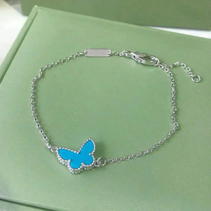[Mystic Crown]BUTTERFLY TURQUOISE BUTTERFLY BRACELET SILVER