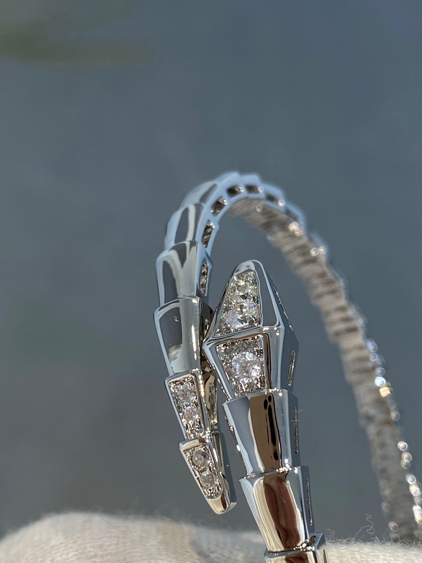 [Mystic Crown]SERPENTI BRACELET DIAMONDS SILVER