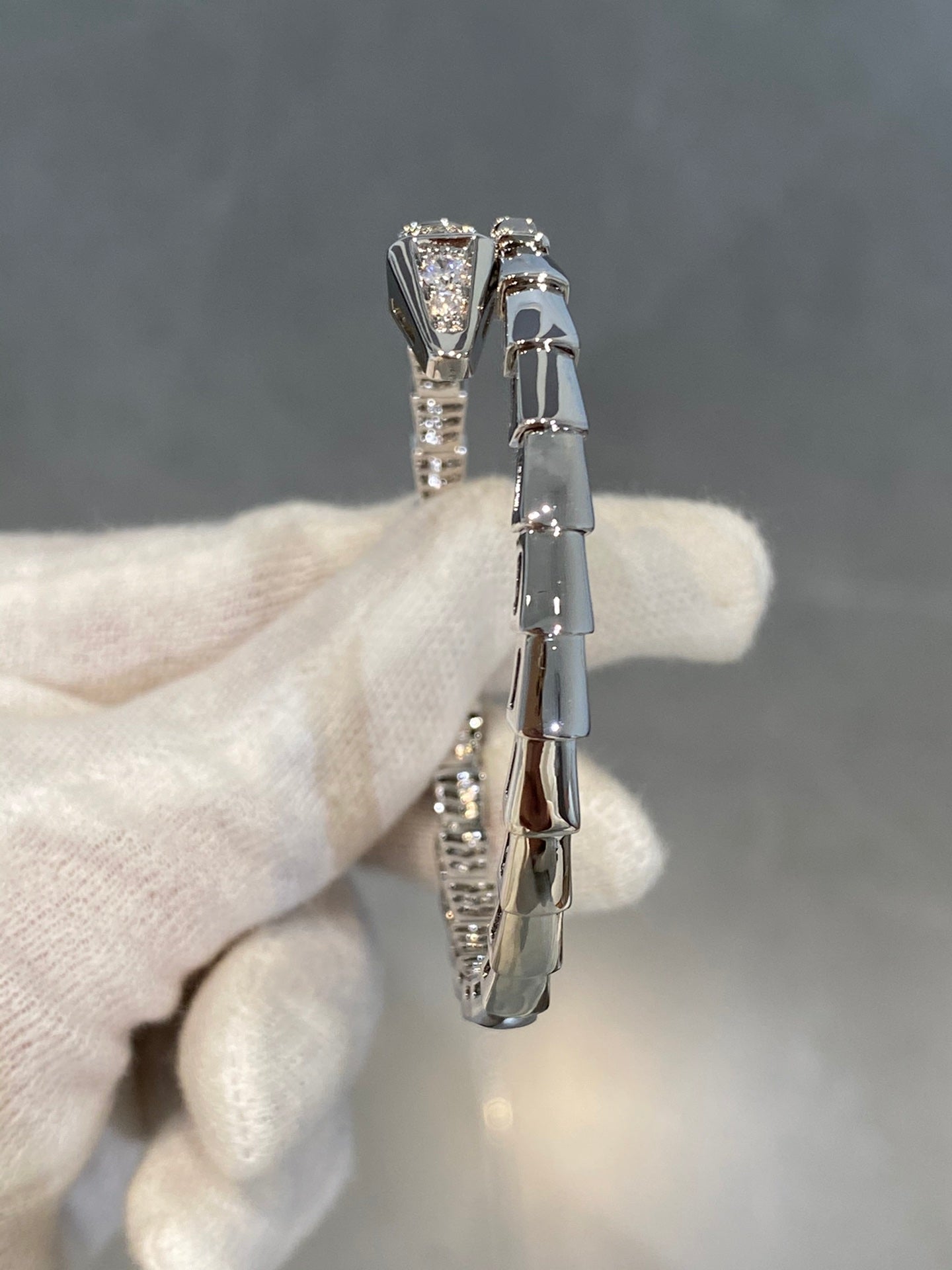 [Mystic Crown]SERPENTI BRACELET DIAMONDS SILVER