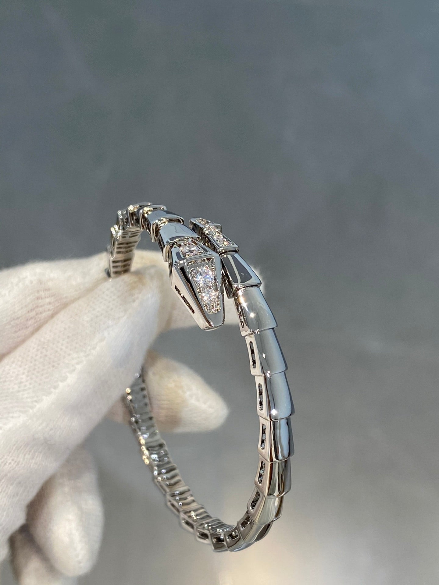 [Mystic Crown]SERPENTI BRACELET DIAMONDS SILVER