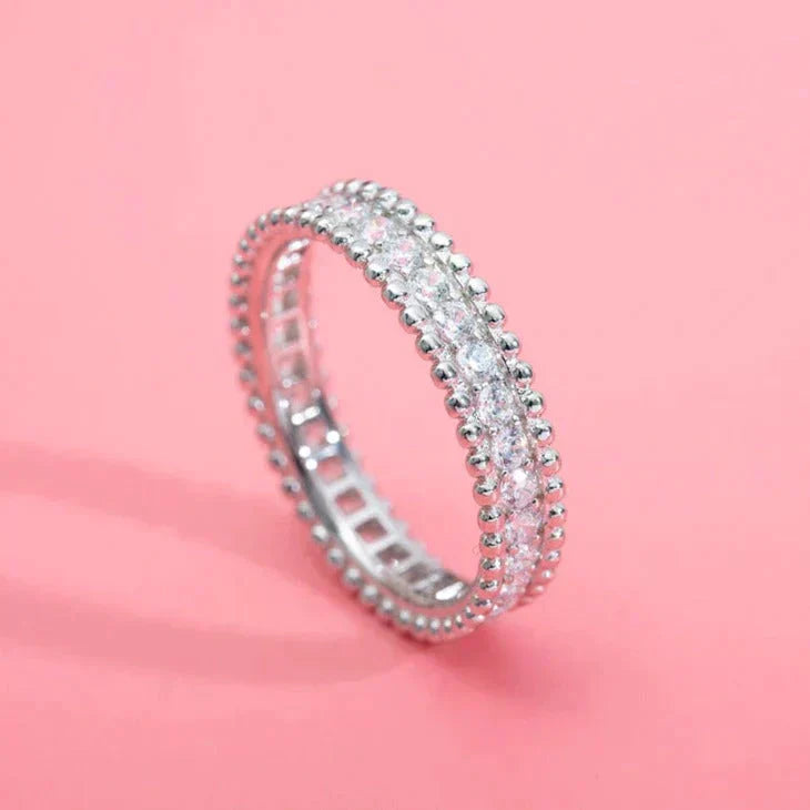 [Mystic Crown]PERLEE DIAMOND SILVER RING