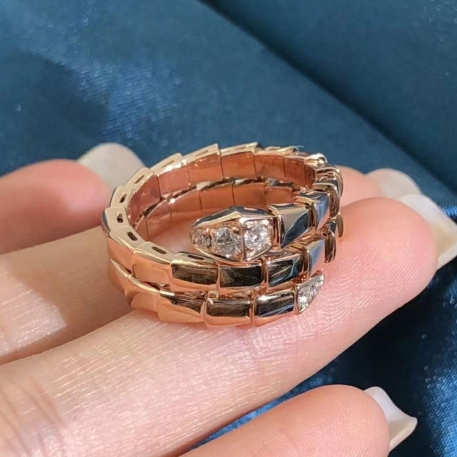 [Mystic Crown]SERPENTS DOUBLE ROW DIAMOND RING
