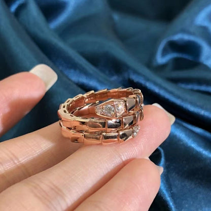 [Mystic Crown]SERPENTS DOUBLE ROW DIAMOND RING