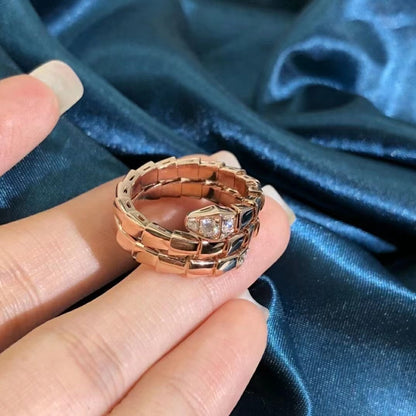 [Mystic Crown]SERPENTS DOUBLE ROW DIAMOND RING