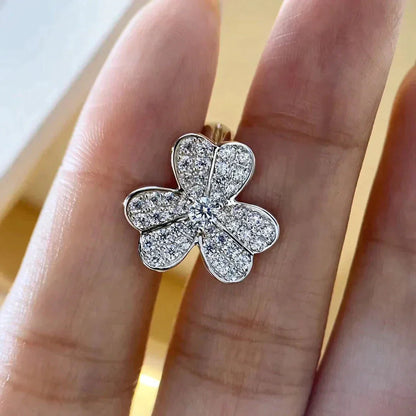 [Mystic Crown]CLOVER COMOS DIAMOND EARRINGS SILVER