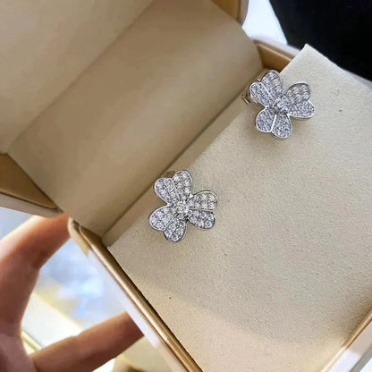 [Mystic Crown]CLOVER COMOS DIAMOND EARRINGS SILVER