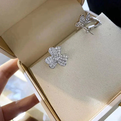[Mystic Crown]CLOVER COMOS DIAMOND EARRINGS SILVER