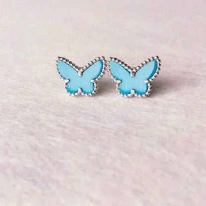 [Mystic Crown]BUTTERFLY TURQUOISE EARRINGS SILVER