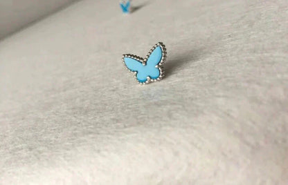 [Mystic Crown]BUTTERFLY TURQUOISE EARRINGS SILVER