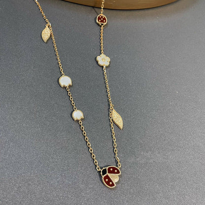 [Mystic Crown]LUCKY SPRING 15 MOTIFS GOLD NECKLACE