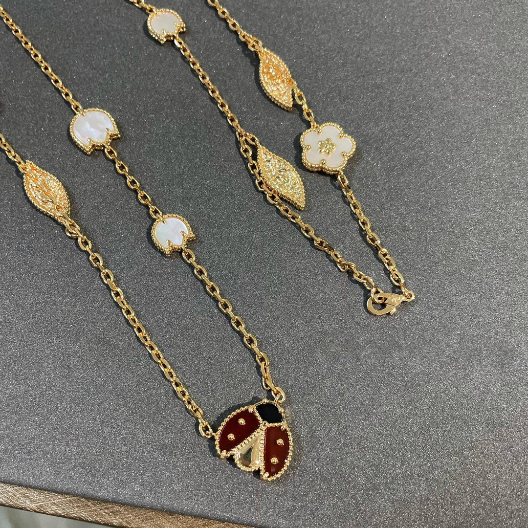 [Mystic Crown]LUCKY SPRING 15 MOTIFS GOLD NECKLACE