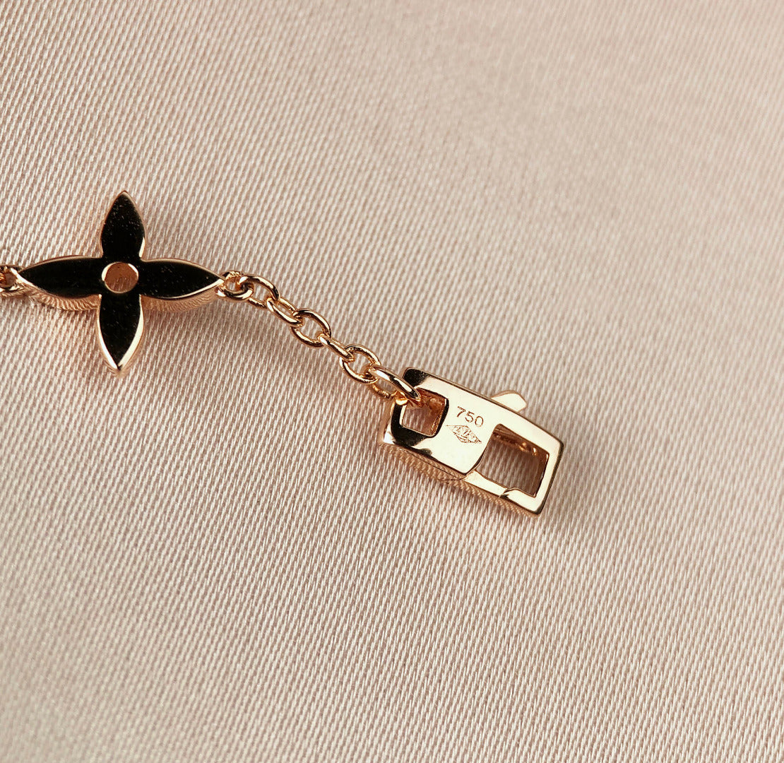 [Mystic Crown]STAR AND SUN 7 MOTIFS GOLD BRACELET