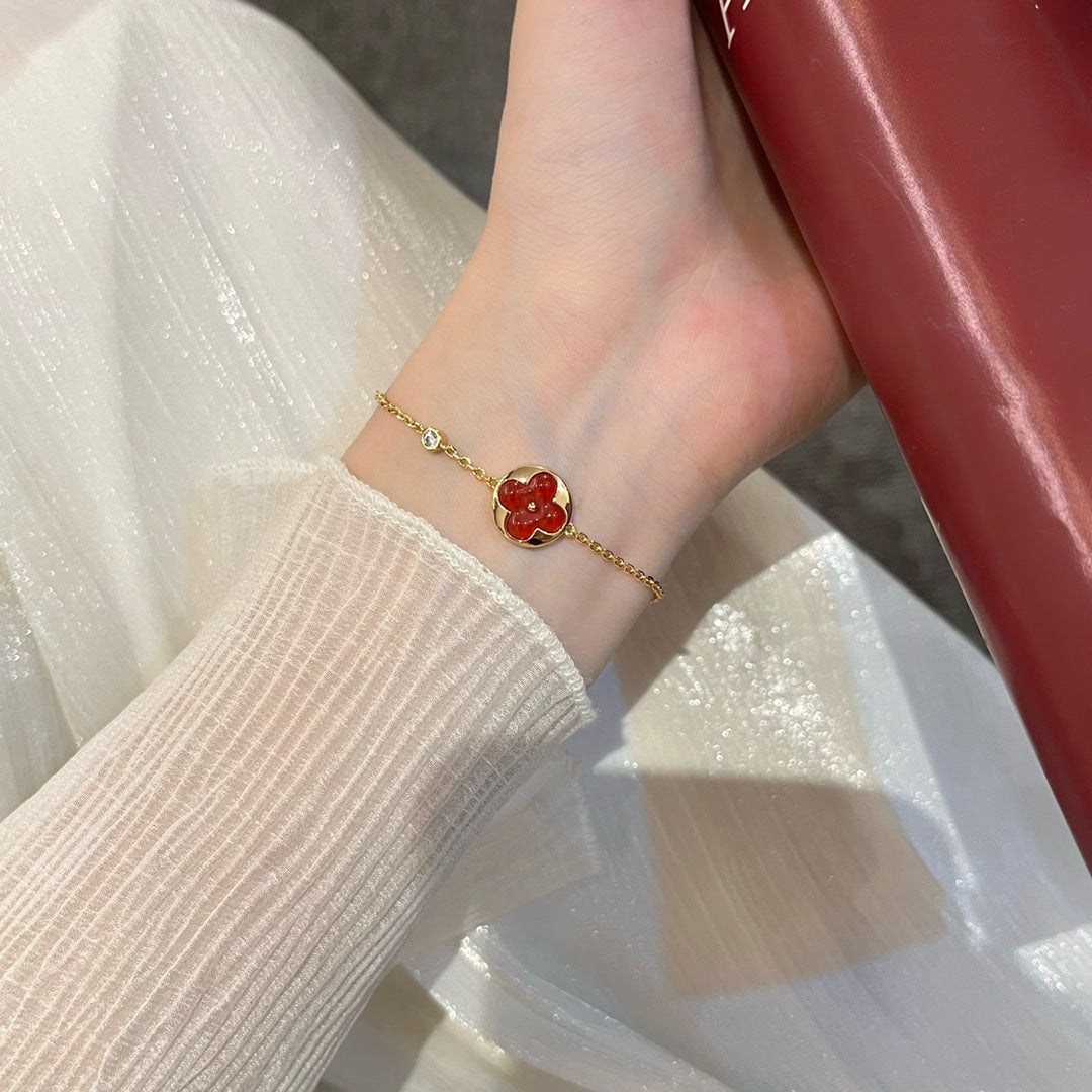 [Mystic Crown]SUN PEDANT CARNELIAN BRACELET