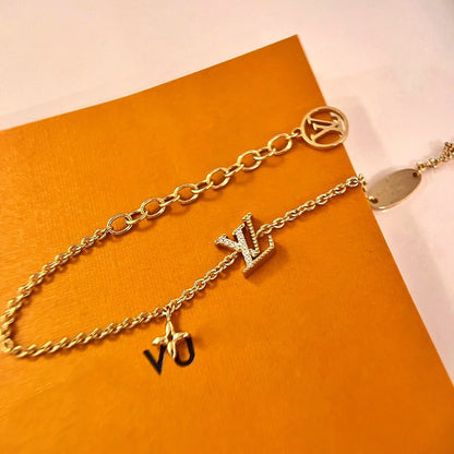 [Mystic Crown]LOGO STAR MOTIF GOLD BRACELET