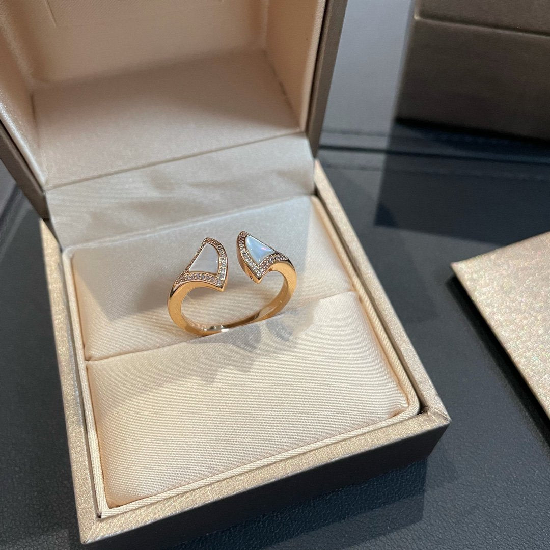 [Mystic Crown]DREAM MOP DIAMOND OPEN RING