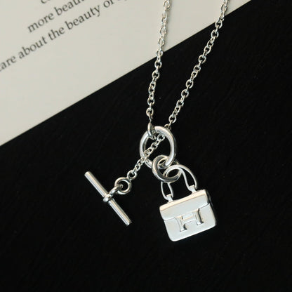 [Mystic Crown]POP H PEDANT SILVER NECKLACE