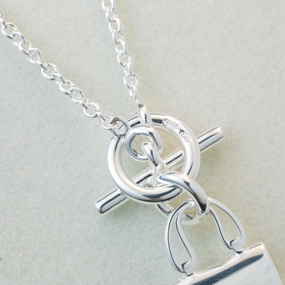 [Mystic Crown]POP H PEDANT SILVER NECKLACE