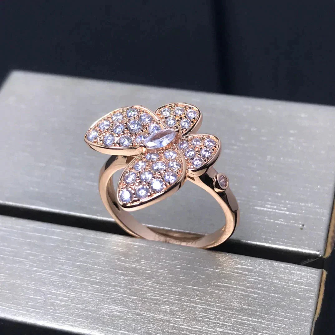 [Mystic Crown]BUTTERFLY PINK GOLD DIAMOND RING