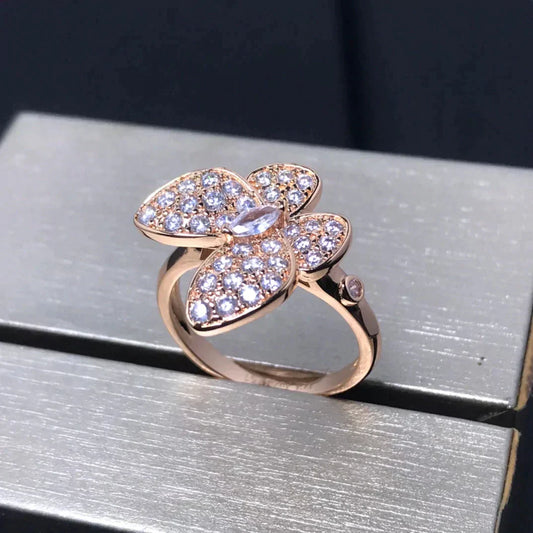 [Mystic Crown]BUTTERFLY PINK GOLD DIAMOND RING